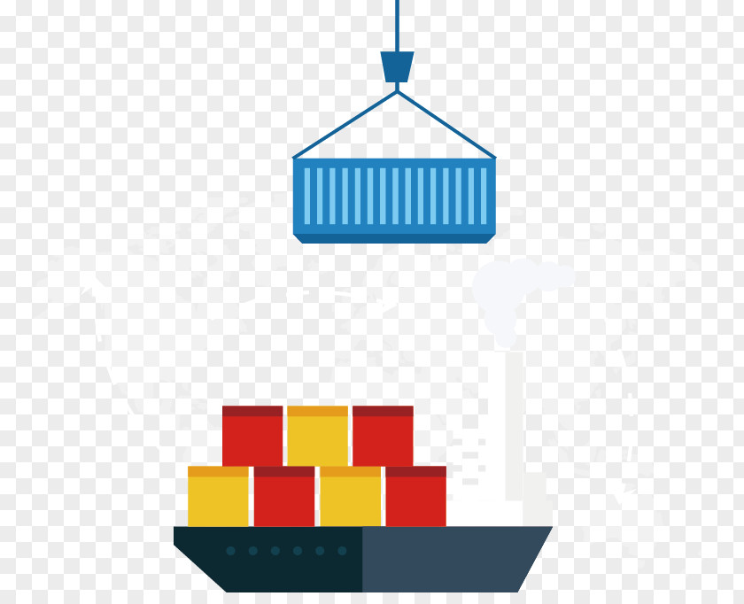 Cargo Ship Sailing Infographic PNG