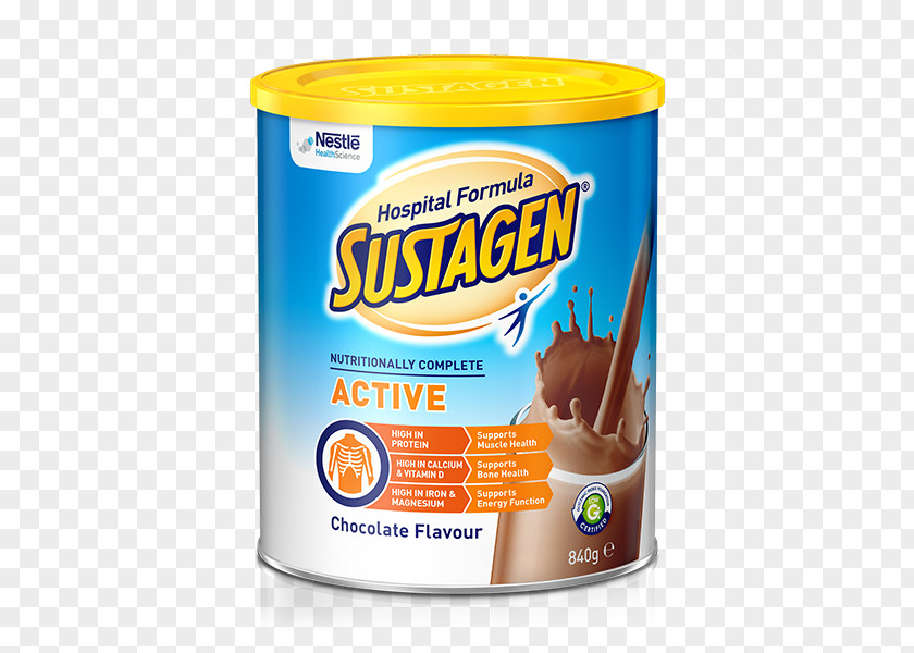 Hospital Pharmacist Chocolate Milk Sustagen Active Formula 840g Dairy Products PNG