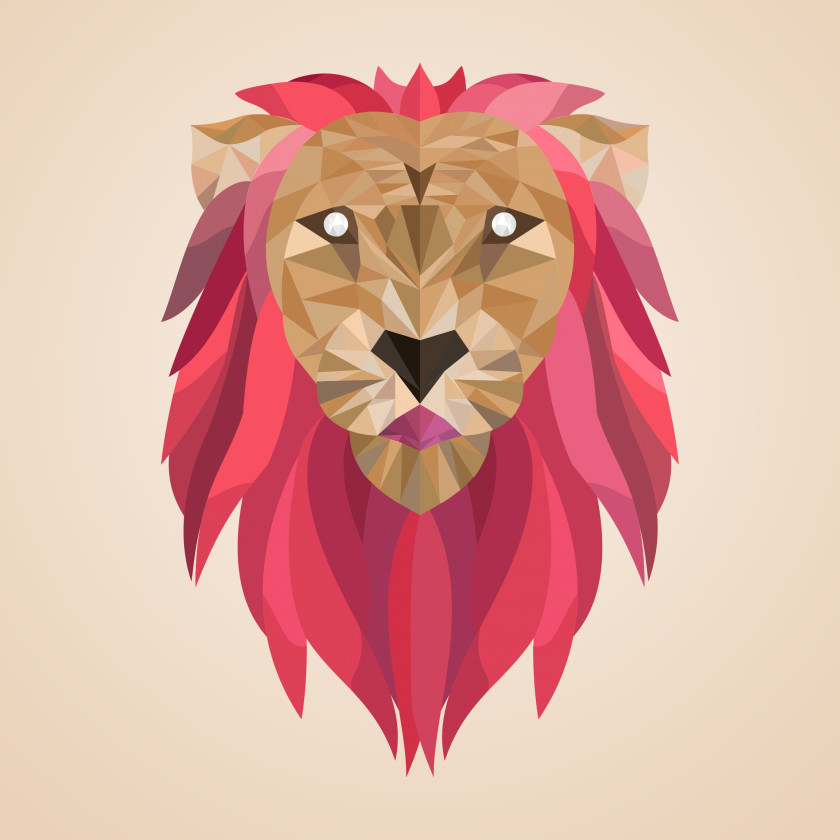 Lion Low Poly Artist 3D Computer Graphics PNG