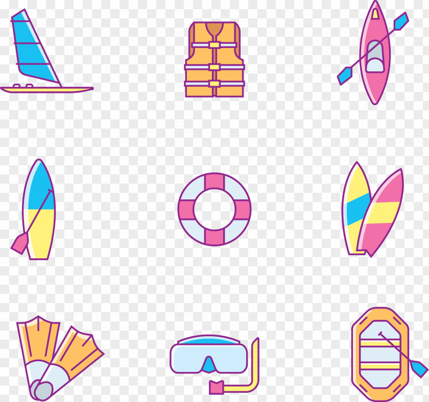 Marine Sports Equipment Icon PNG