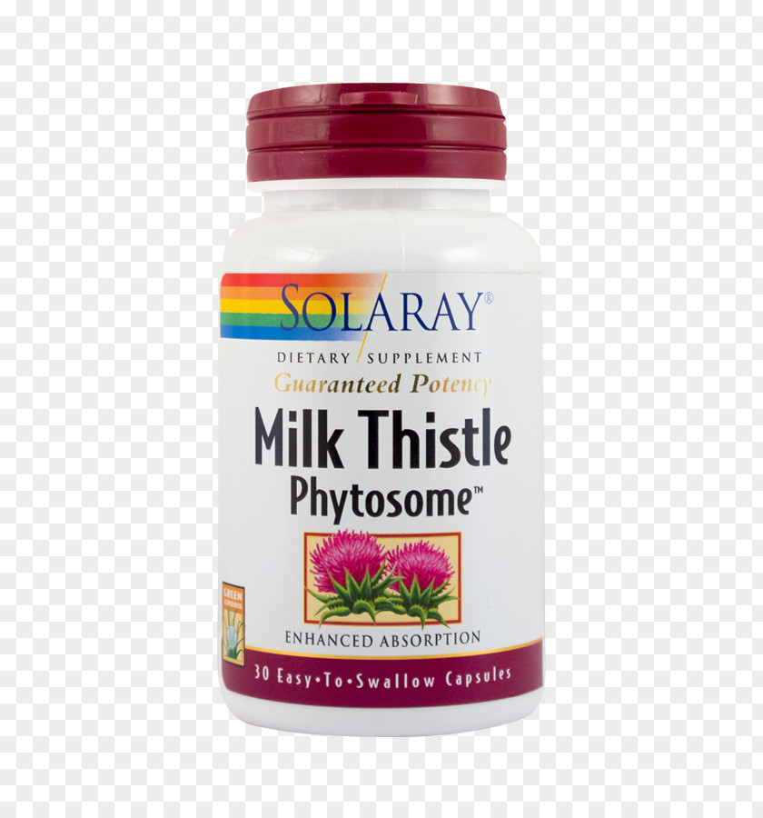 Milk Thistle Dietary Supplement Capsule Phytosome Silibinin PNG