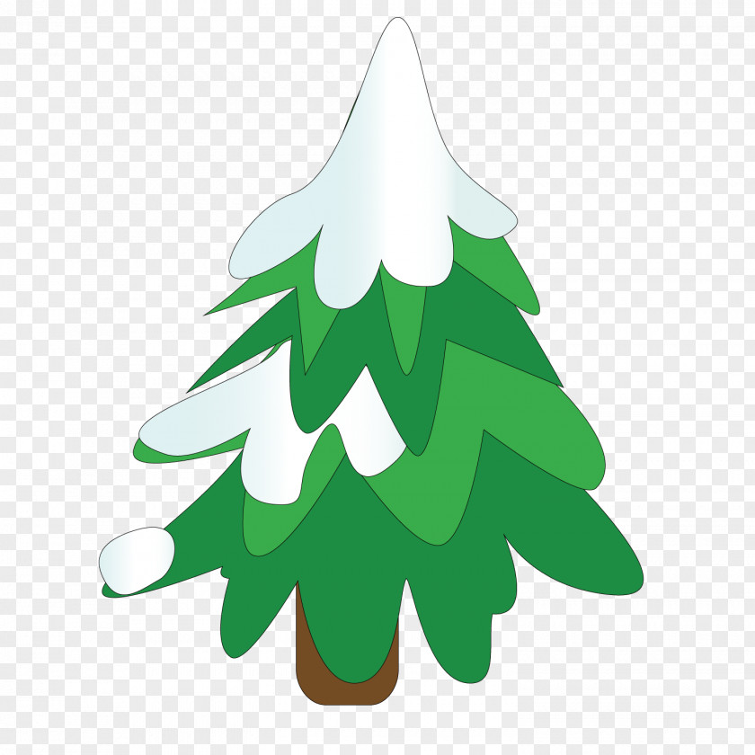 A Tree Covered With Snow Fir Winter PNG