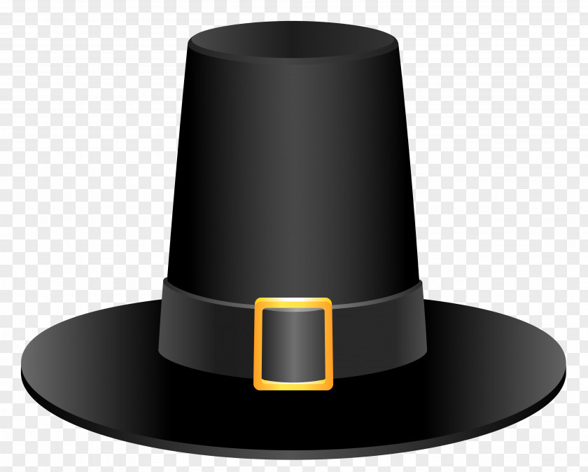 Black Pilgrim Hat Picture Pilgrim's Thanksgiving Clip Art PNG
