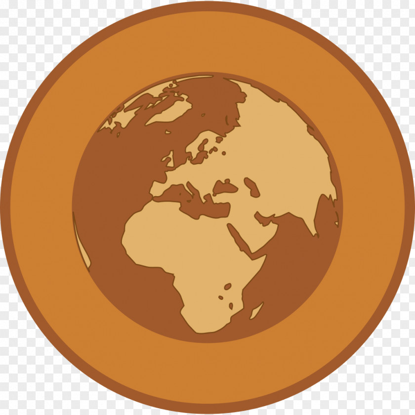 Bronze Information Globe PNG