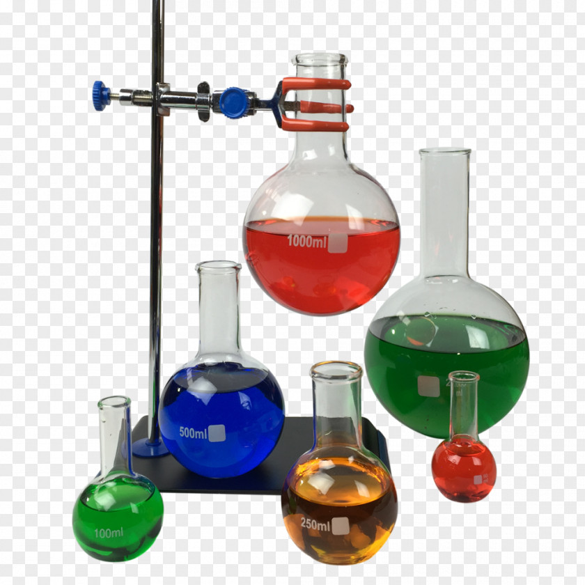 Flask Laboratory Flasks Chemistry Liquid Science PNG