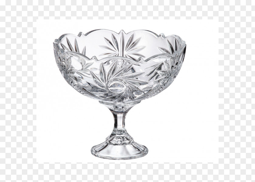 Glass Bohemian Wine Bowl PNG