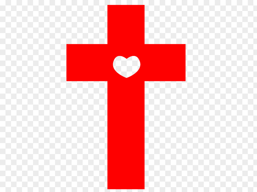 Religious Item Red Cross Background PNG