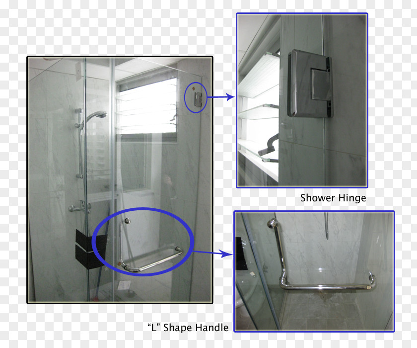 Single Glass Door Plumbing Fixtures PNG