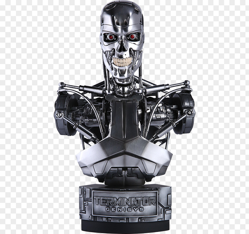 Terminator Endoskeleton Blueprints The Film Bust PNG
