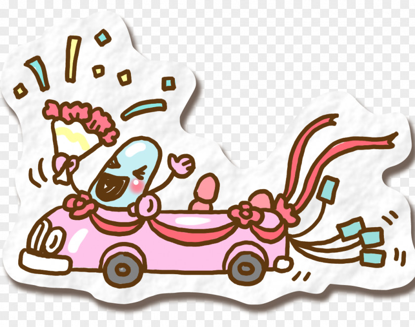 Cartoon Wedding Car Animation Clip Art PNG