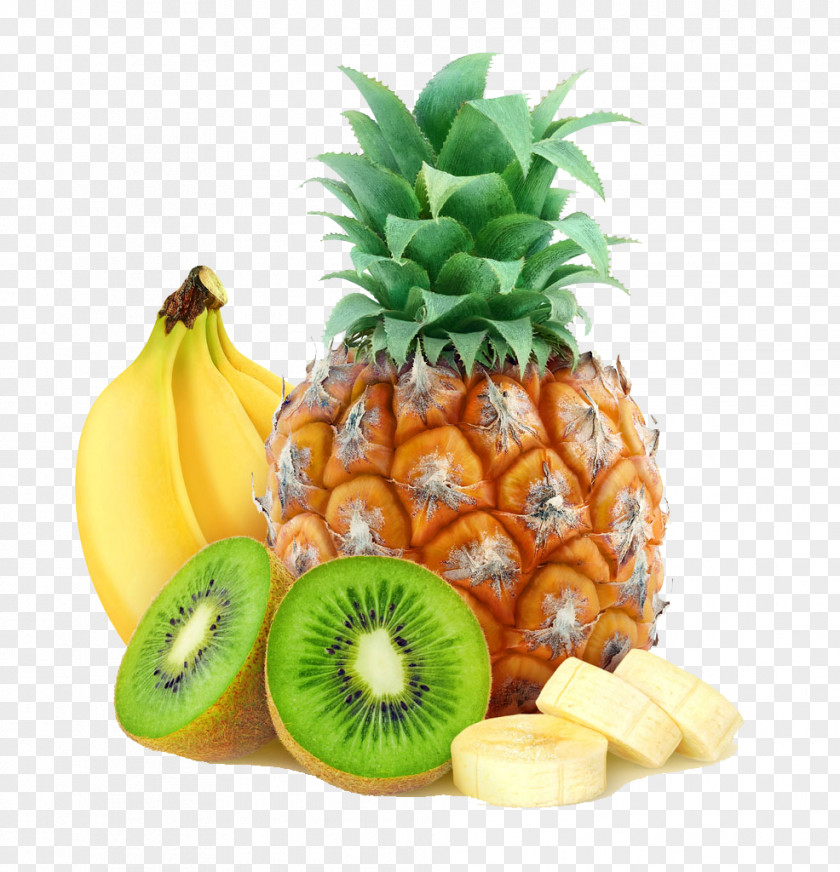 Pineapple Kiwi Smoothie Juice Fruit Salad Kiwifruit PNG