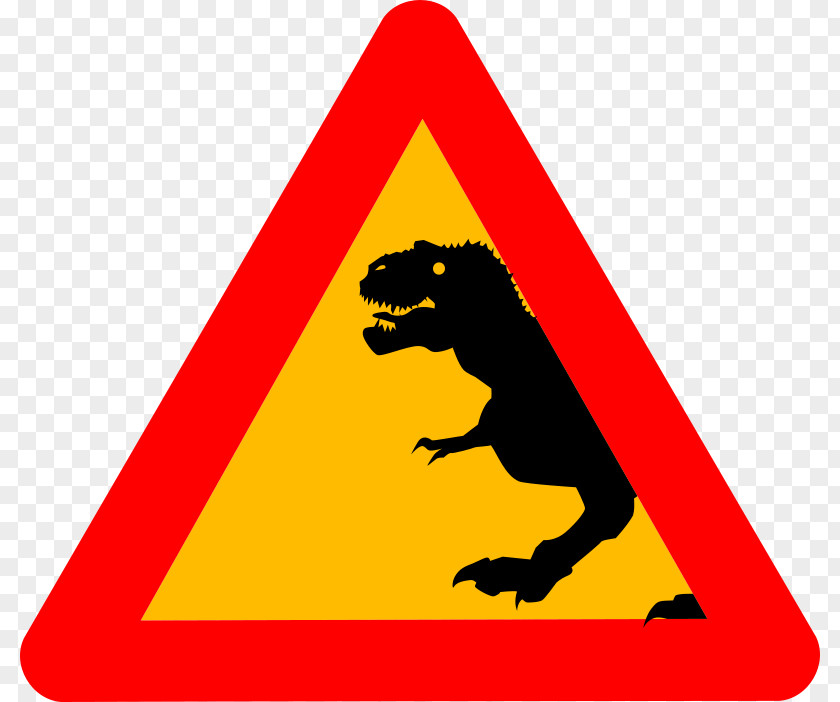 Tyrannosaurus Clip Art Traffic Sign Openclipart Image PNG