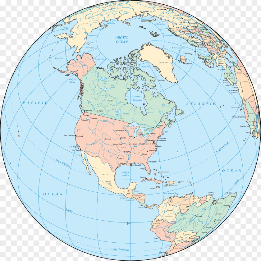 America United States Globe World Map PNG