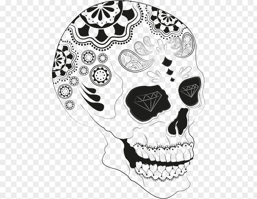 Dark Skull Calavera Pan De Muerto Day Of The Dead PNG