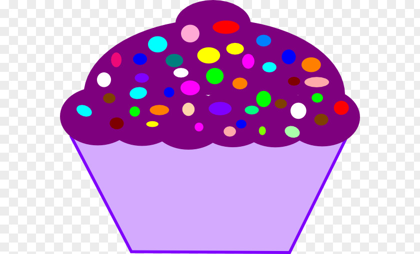 Purple Cupcake Clip Art PNG