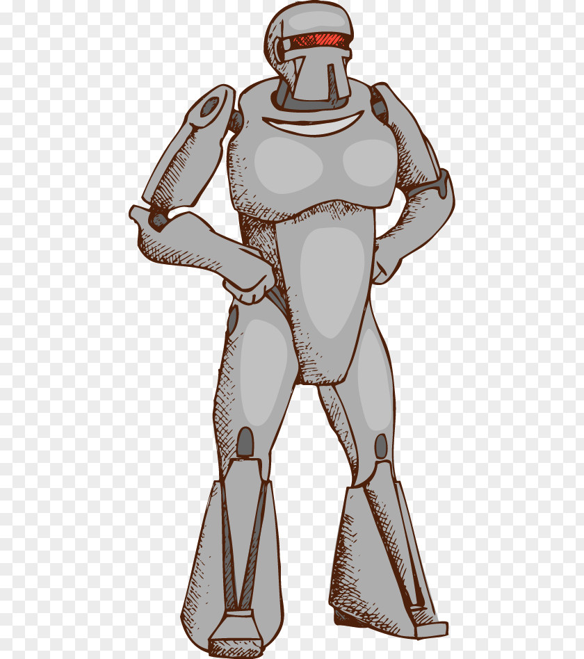 Vector Cartoon Robot Illustration PNG