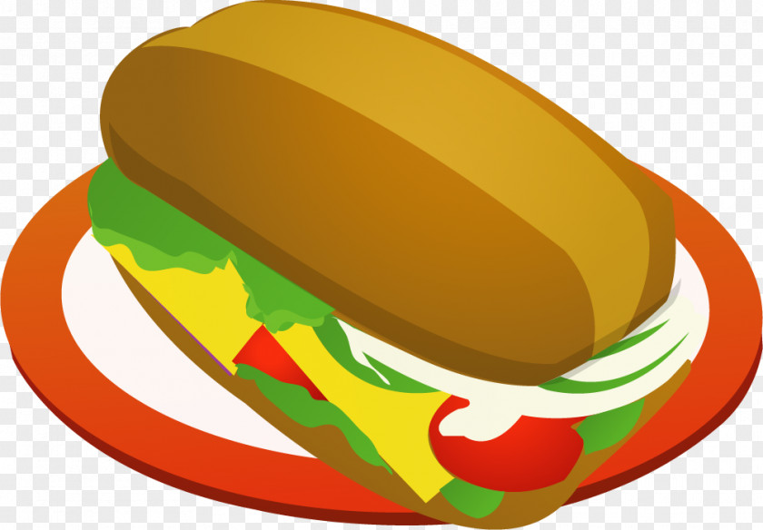 Cartoon Gourmet Hot Dog Hamburger Fast Food French Fries Breakfast PNG
