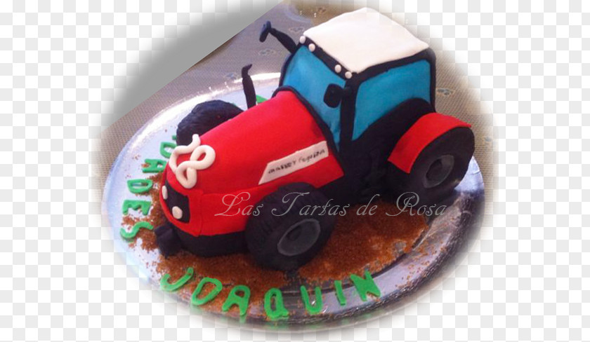 Massey Ferguson Tractor Car Sugar Paste Torte Cake Decorating Toy PNG