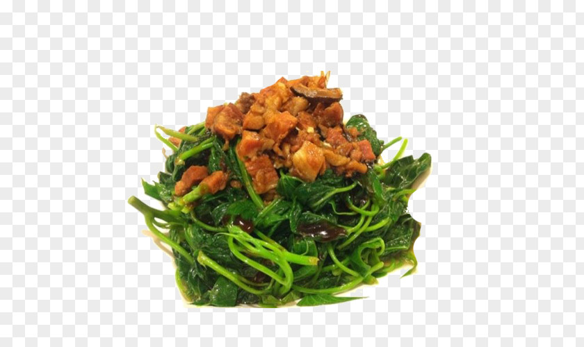 Sweet Potato Leaves Fried Meat Namul American Chinese Cuisine Leaf PNG
