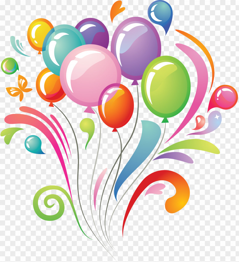 Celebrate Birthday Cake Balloon Clip Art PNG
