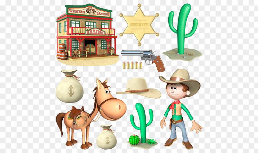 Delivery Boy Cowboy American Frontier Sheriff Woody Clip Art PNG
