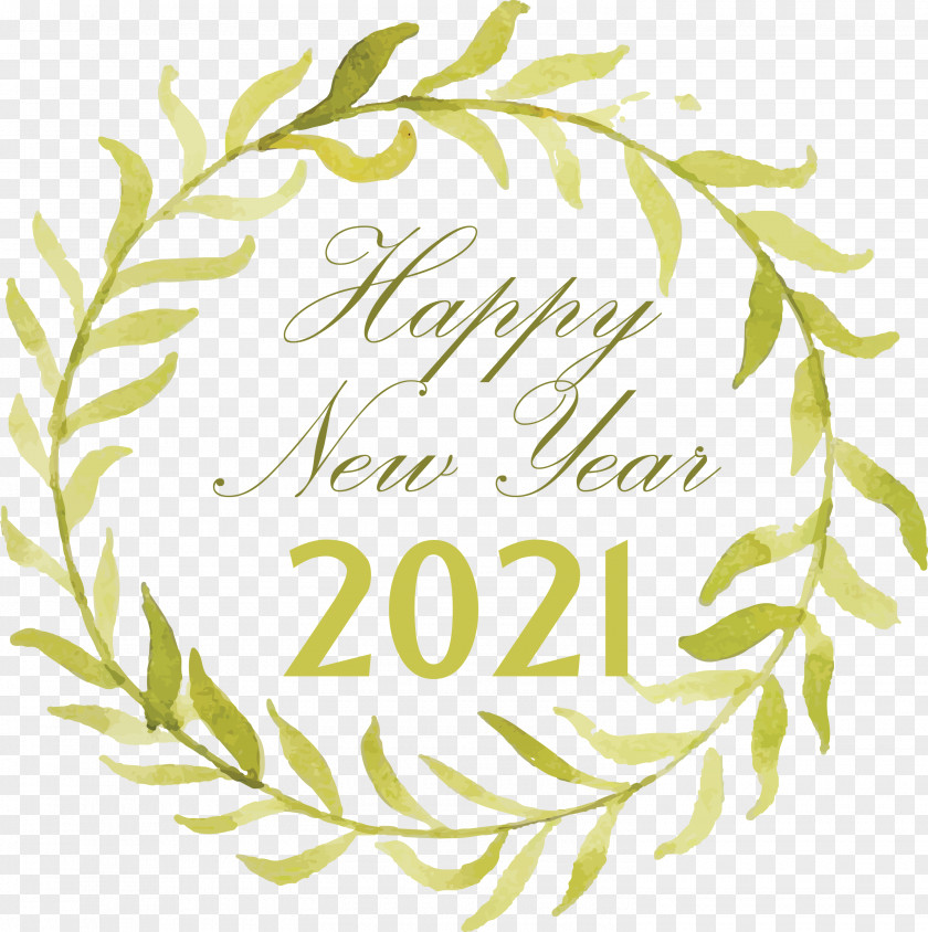 Happy New Year 2021 Welcome Hello PNG