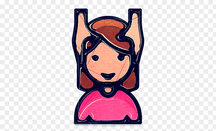 Pink Cartoon Emoji PNG