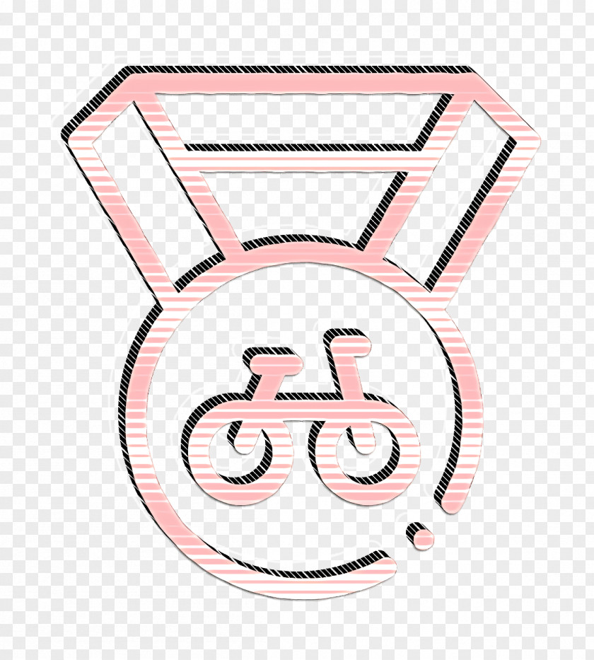 Bicycle Racing Icon Medal PNG