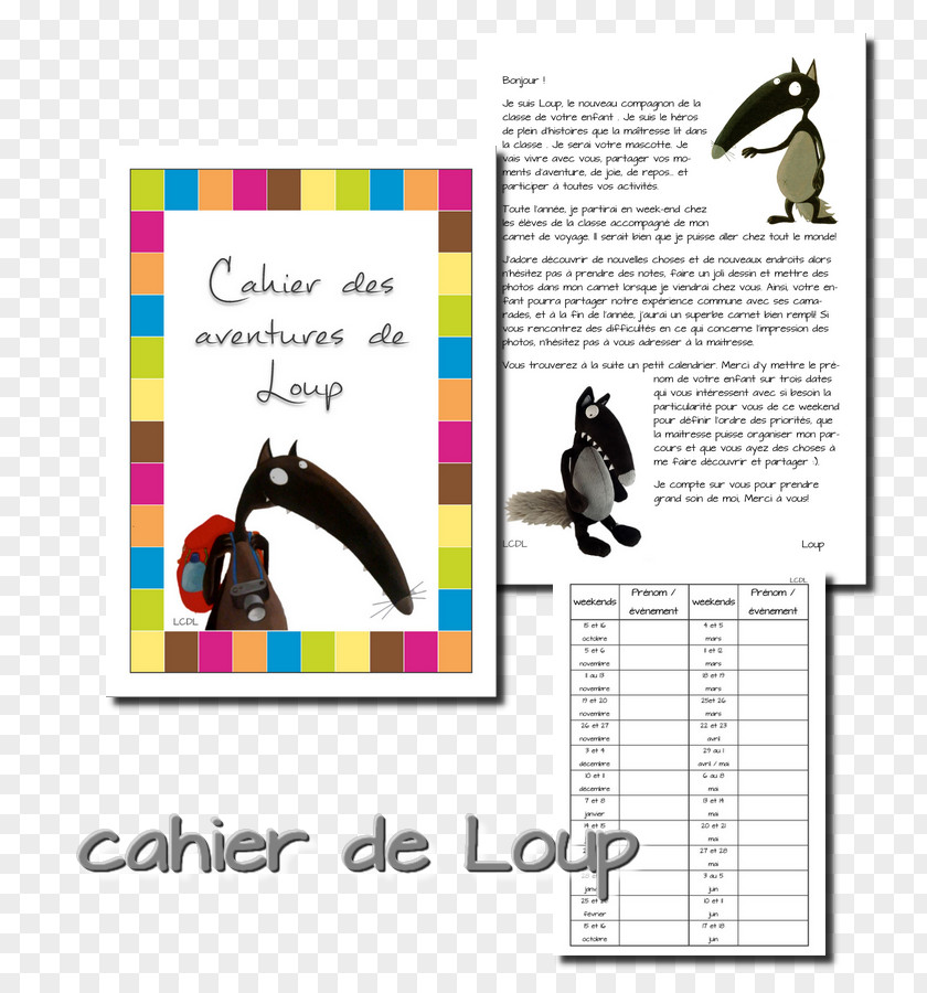 Design Graphic Le Loup Qui Voulait Changer De Couleur PNG