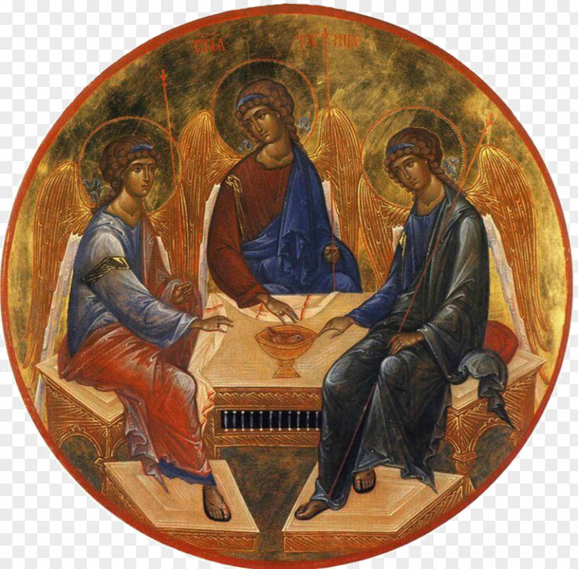 Painting Trinity Sunday Holy Icon PNG