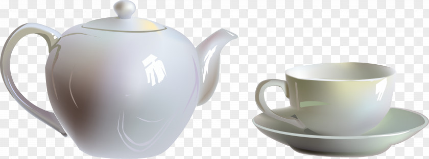 Tea Set Kettle Tableware Clip Art PNG