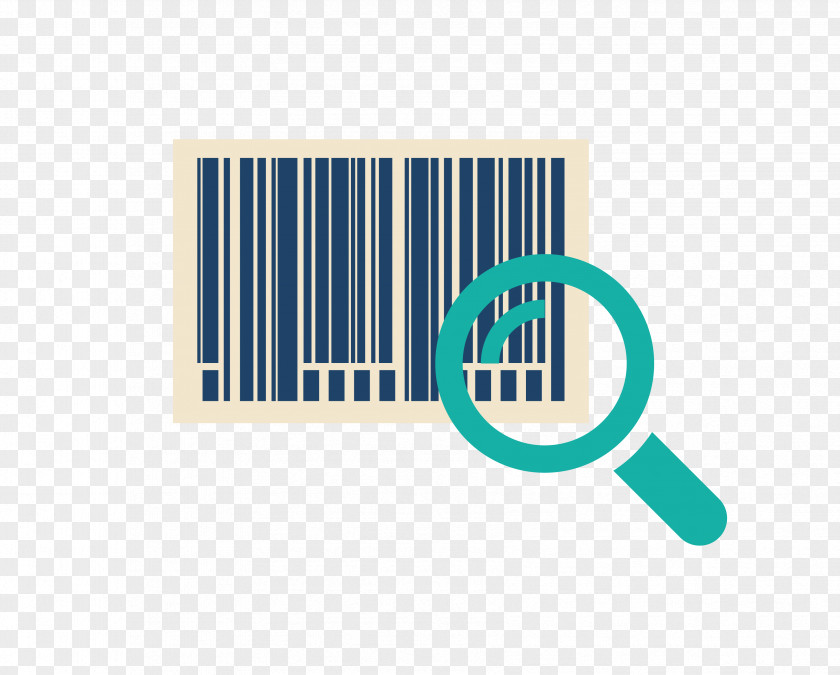 Bar Code And Magnifying Glass Barcode Reader Information PNG