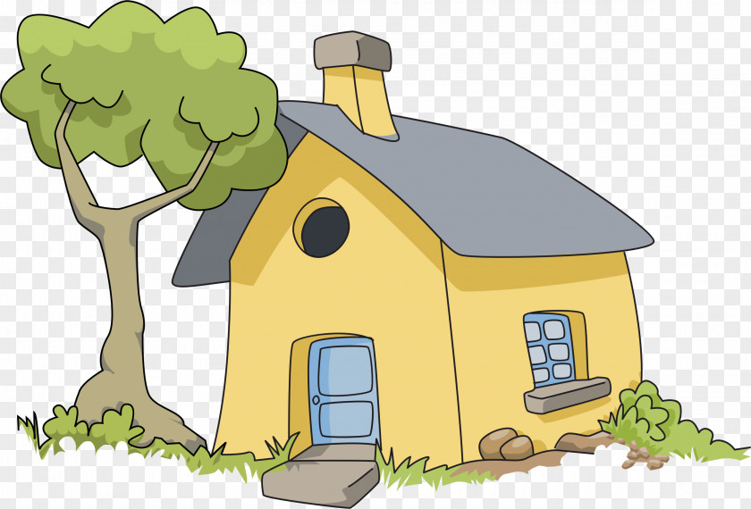 Cartoon House Clip Art PNG