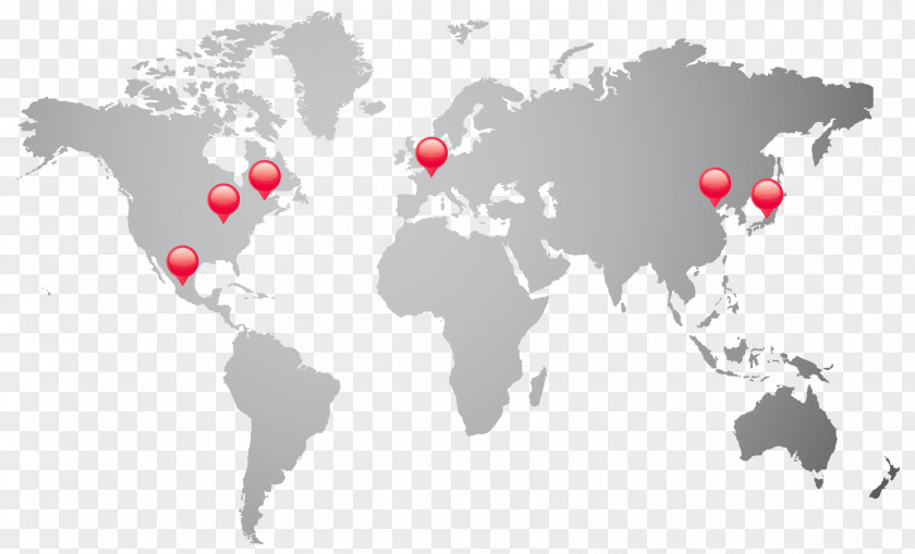 Fanuc Robotics Japan World Map Globe Vector Graphics PNG