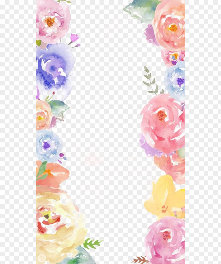 Flowers Border Clip Art PNG