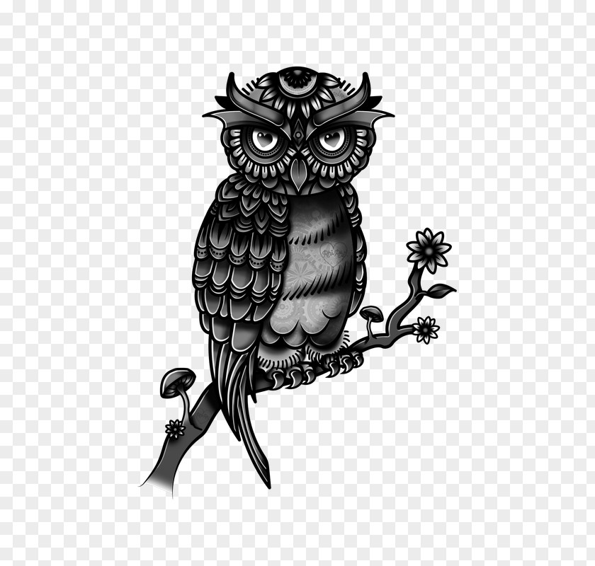 Owl Tattoo Flash Drawing Fashion PNG