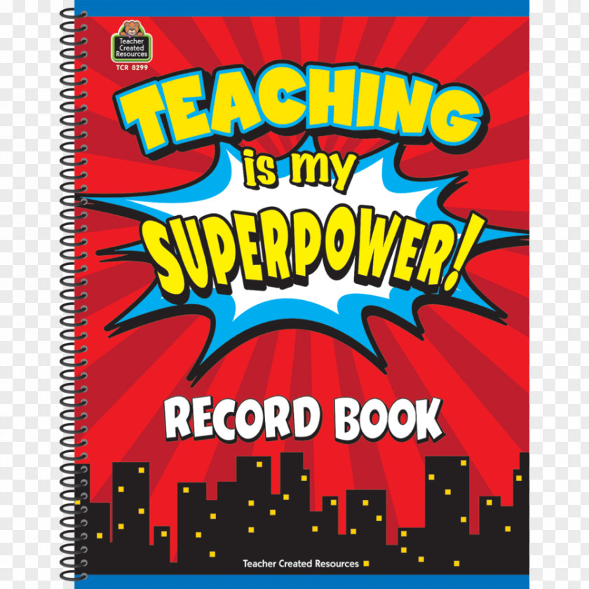 Record Book Teaching Is My Superpower Teacher Lesson Plan School Learning PNG