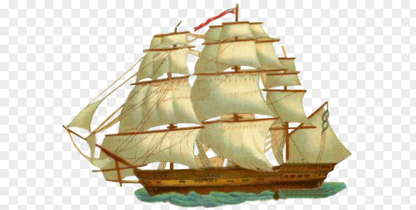 Ship Brigantine Galleon Of The Line Clipper Full-rigged PNG