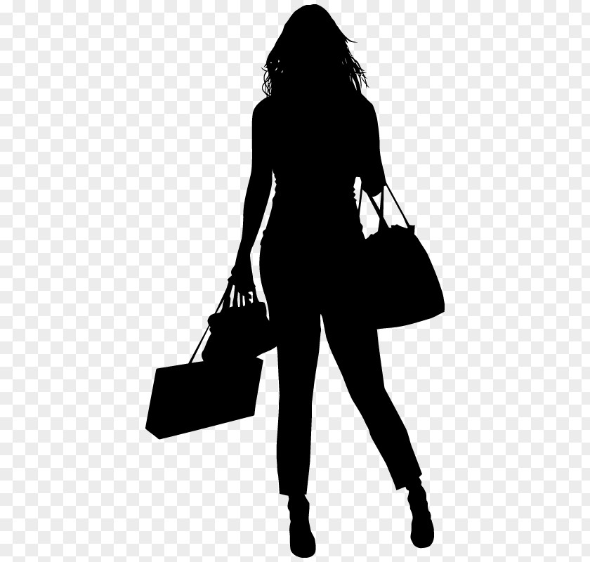 Silhouette Shopping Bags & Trolleys Fashion PNG