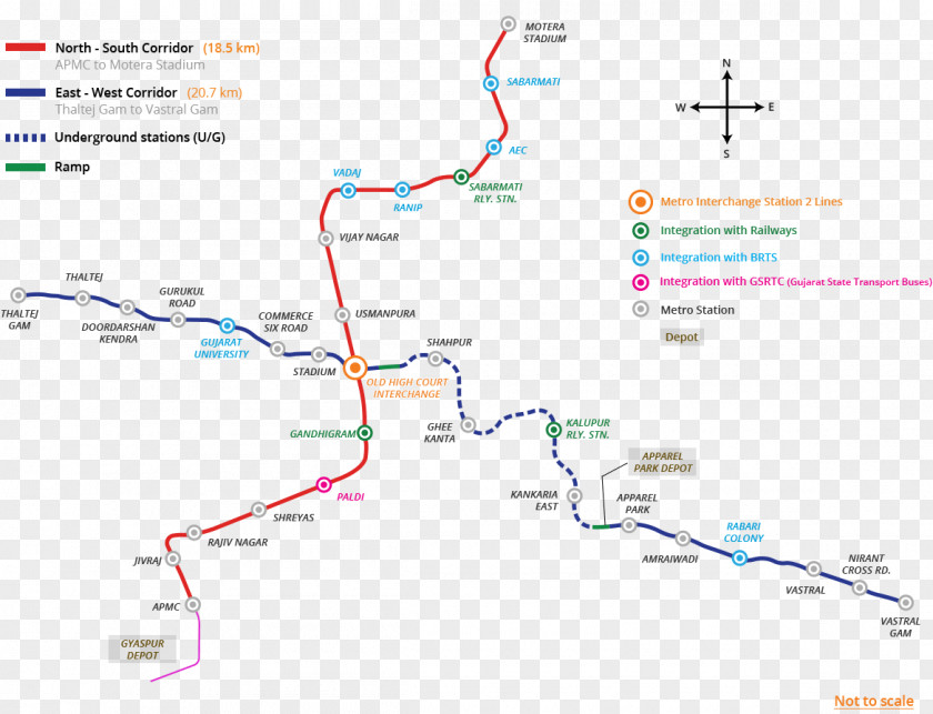 Train Metro-Link Express For Gandhinagar And Ahmedabad Rapid Transit Rail Transport PNG