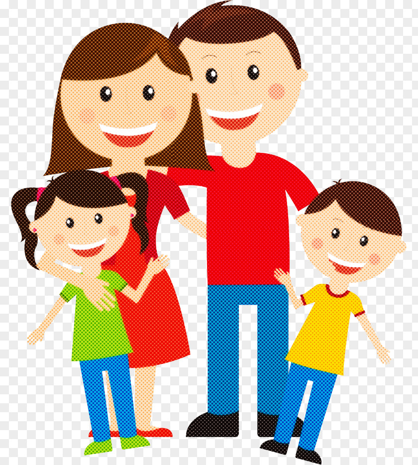 Cartoon People Male Child Sharing PNG