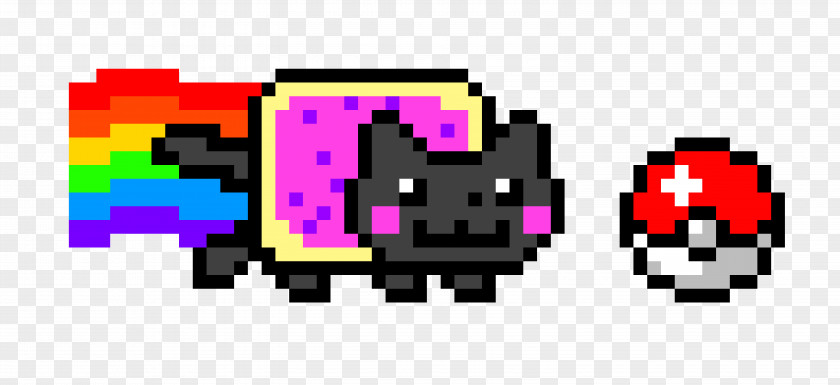 Pokeball Nyan Cat YouTube Pixel Art PNG
