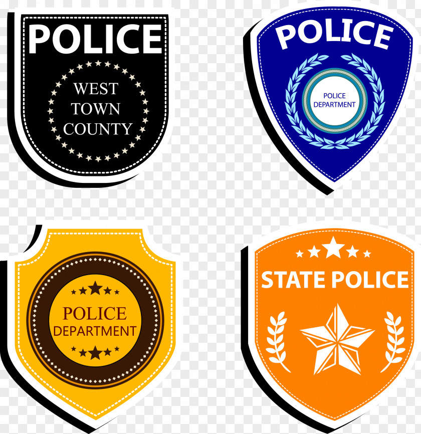 Police Badge Collection Officer Logo PNG