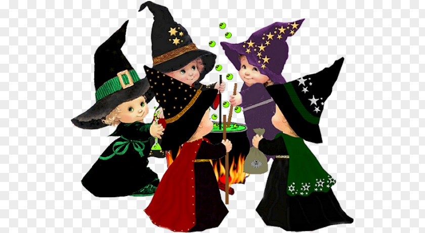 Scarry Halloween Witchcraft Boszorkány Cartoon Clip Art PNG