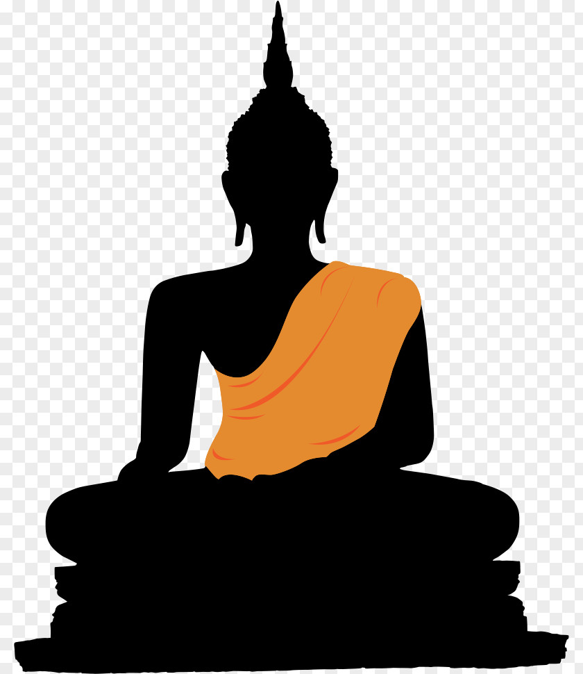 Silhouette Of Buddha Wat Mahathat Buddhahood Stock Photography Illustration PNG