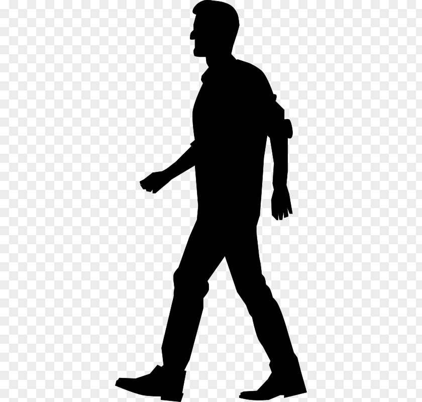 Silhouette Walking Clip Art PNG