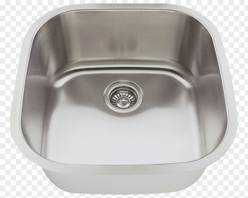 Sink Kitchen Stainless Steel Brushed Metal Tap PNG