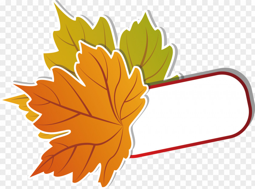 Yellow Maple Leaf Padlock Elements Clip Art PNG
