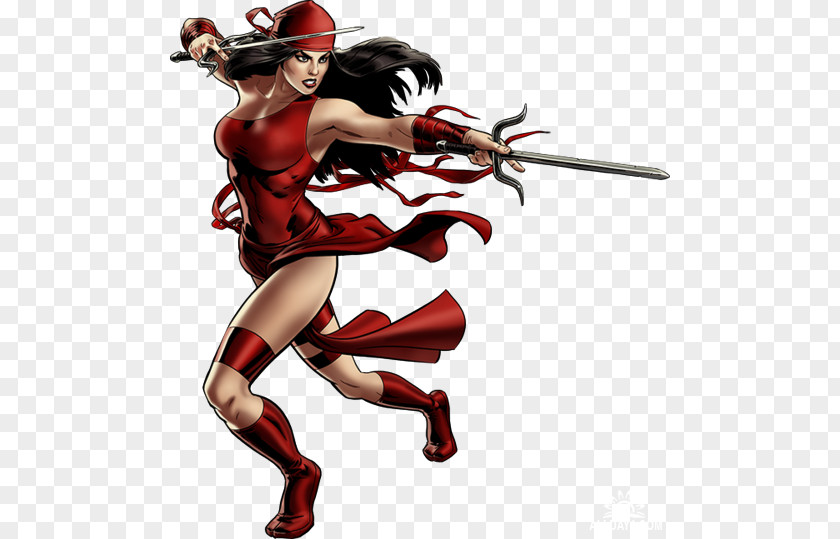 Avengers Alliance Spiderman Elektra Daredevil Marvel Universe Comics Punisher PNG