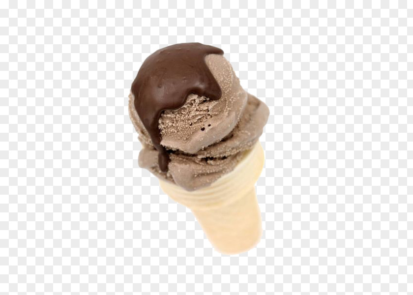 Chocolate Ice Cream Gelato Cones PNG